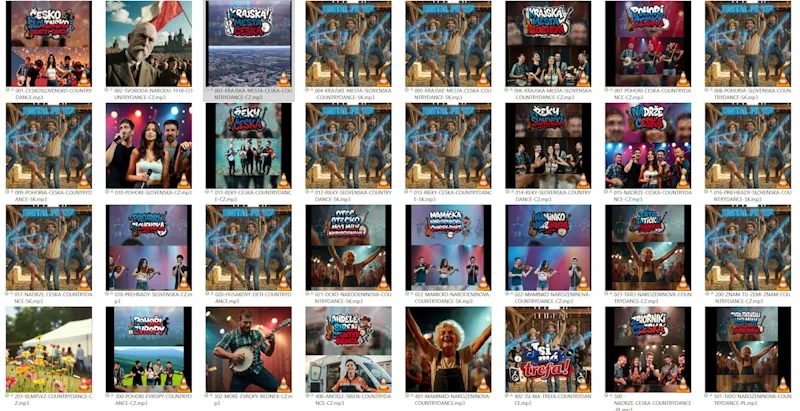 Screenshot složky OPEN ALBUM ČeskoSlovensko Country Dance